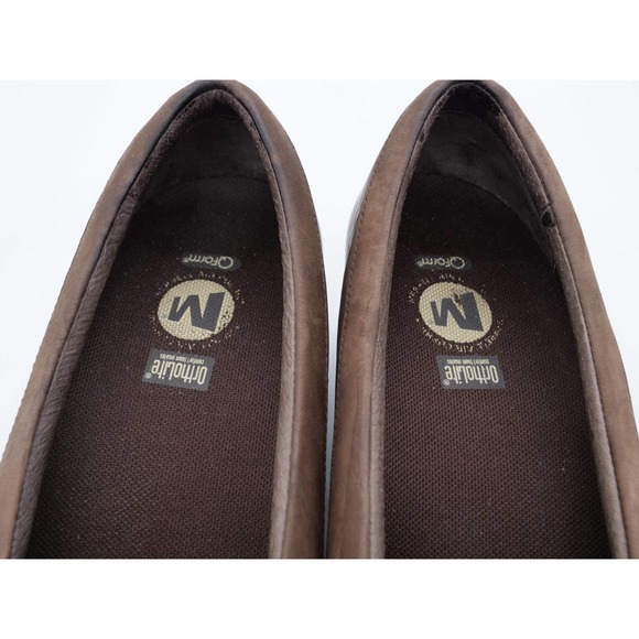 Merrell Shoes Womens 8 Brown Leather Eden Moc Slip On Comfort Wedge Casual - Picture 7 of 12